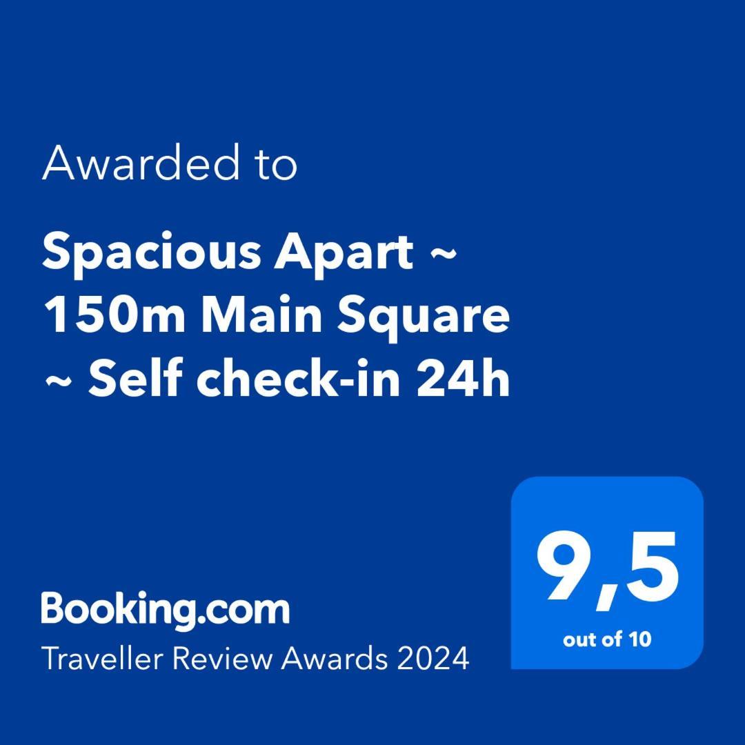 Spacious Apart ~ 150M Main Square ~ Self Check-In 24H Breslavia Exterior foto